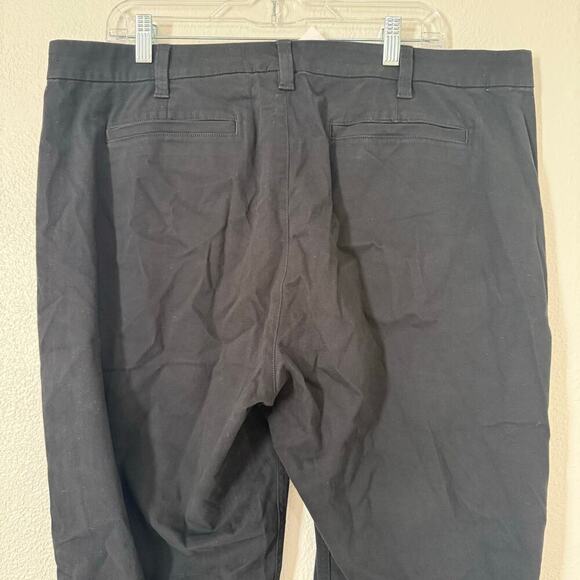 NWT J.Crew High Rise Girlfriend Chino Pant Black Straight Leg AD156 Size 16 - Picture 6 of 10